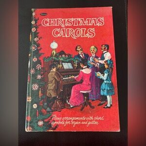 Vintage Whitman Christmas Carols Piano Organ Guitar Song Chord Book